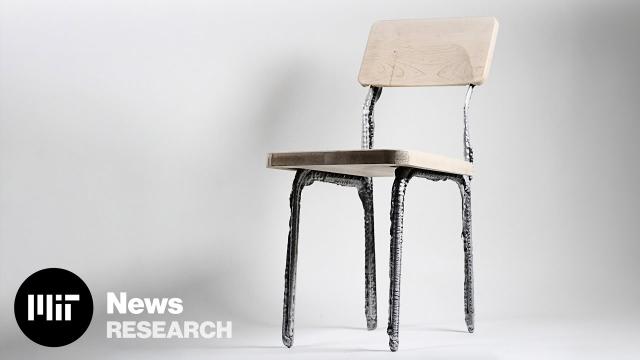 Printing furniture with liquid metal