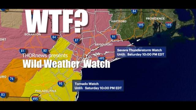 RED ALERT! Tornadoes touch down in Maryland & whole NorthEast under Weird Weather Watch tonight.