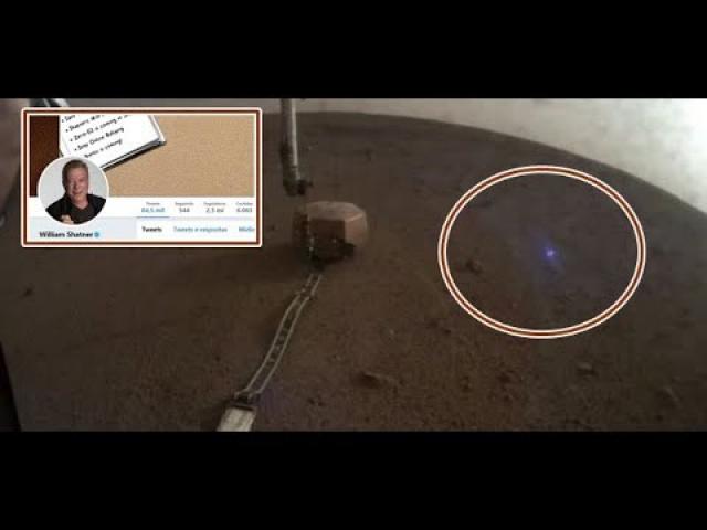 William Shatner queries blue light in Mars video