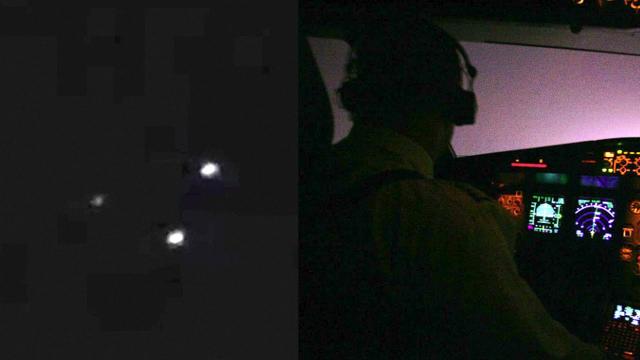 Three UFOs filmed by Airline Pilot on flight from Casablanca to Frankfurt, 2023 ????