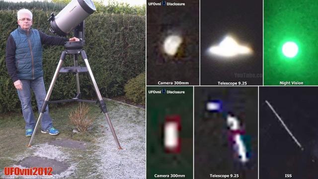 UFO ALIEN Sightings By My Telescope (Explanation) Color Night Vision Camera