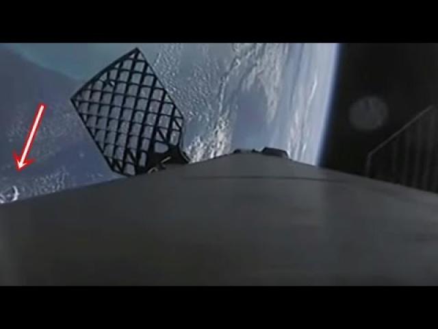 Large object found on spacex first stage booster re entry