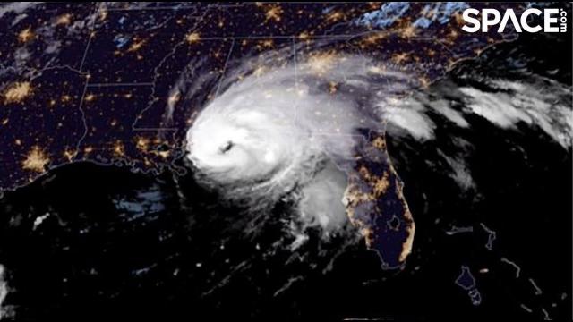 Category 2 Hurricane Sally makes landfall in stunning view from space