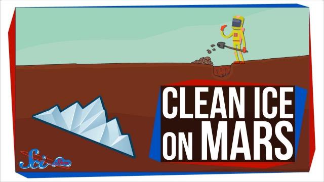 There's Clean (Frozen) Water on Mars!