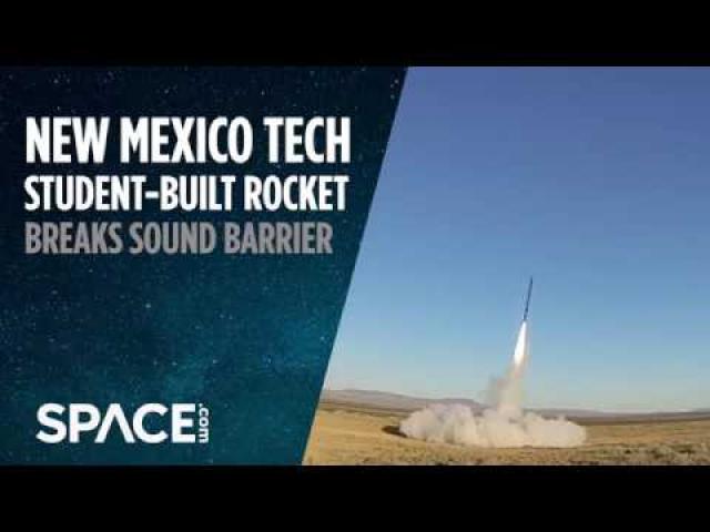 Student-Built Rocket Breaks Sound Barrier - Watch It Launch