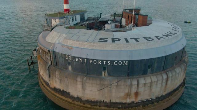 When birds attack drones SOLENT SEA FORTS