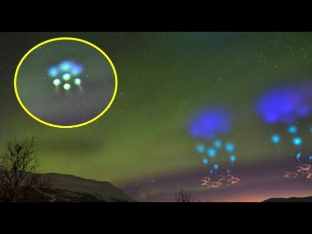Sweden, Web Cam records an extraordinary sighting of a fleet of UFOs on Abisko