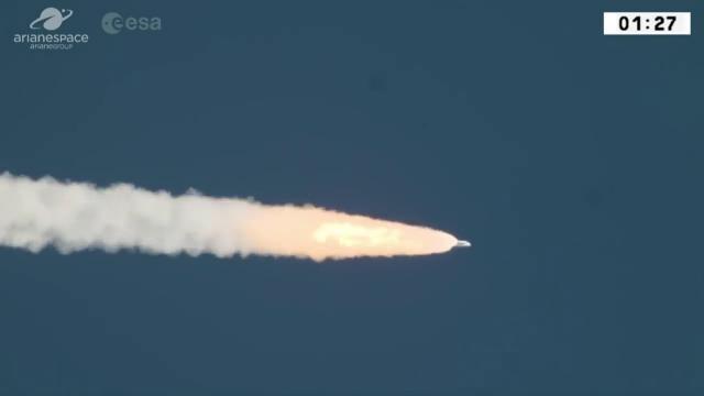 Liftoff! Ariane 5 Rocket Launches 4 Galileo Navigation Satellites