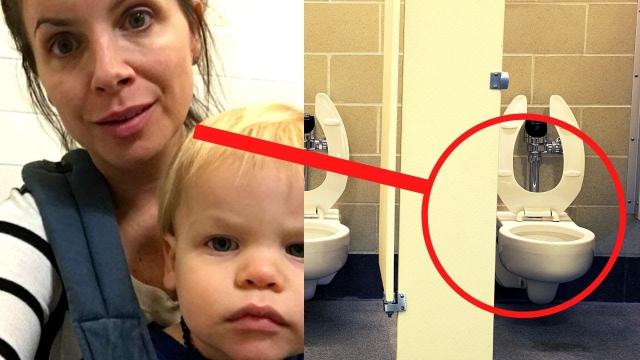 Women Spot Strange Coat Hook In Public Bathroom And Instantly Call The Police