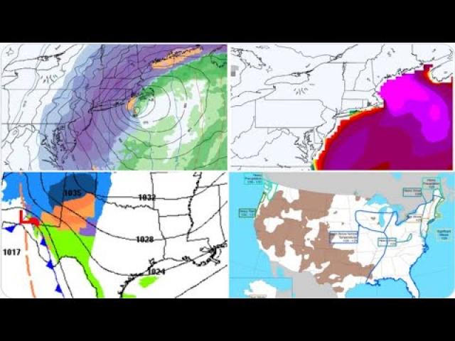 RED ALERT! Major Nor'Easter Blizzard Wintercane with 22 to 50 ft waves possible this weekend!