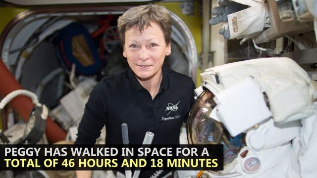 Seven Spacewalks for Peggy Whitson