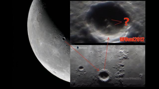 Structures or UFOs? On Copernicus (Lunar Crater) Captured by My telescope, Oct 14, 2017 (Video 4K)