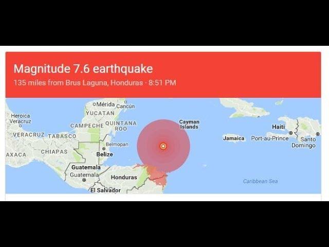 7.6 Earth Quake sparks Tsunamis Warning for Puerto Rico + possible Florida low pressure system