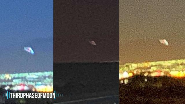 WHOA! 300 Ft Triangular UFO JUST Filmed Over Las Vegas!