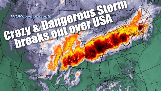 Alert!  Deadly FREAK Storm breaks out across USA Right Now! Major Severe weather!