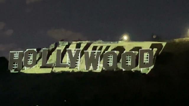HOLLYWOOD Sign Projection Technology Never Seen Before!