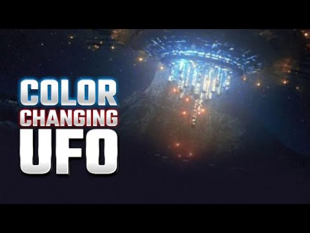 UFO SIGHTING NEWS : Creepy Color Changing UFO in USA ! Is This a Code to Communicate with Us ? ????