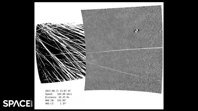 Flying through the sun's corona! See amazing NASA probe fotoage