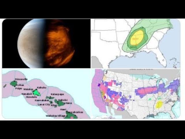California Pre-Flood Evacuations! Long Midwest Ice Storm! up to a foot of snow in Hawaii!
