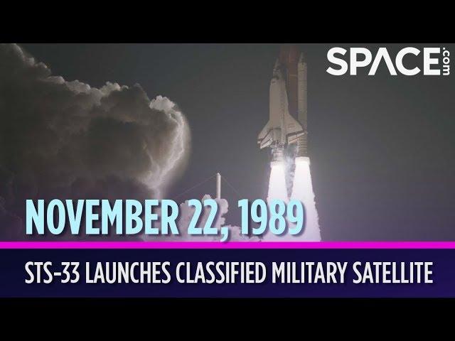 OTD in Space - Nov. 22: STS-33 Launches Classified Military Satellite