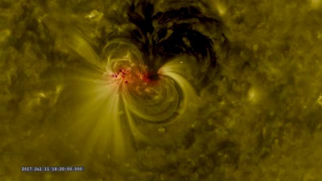 Massive Sunspot Tracked by NASA Satellites