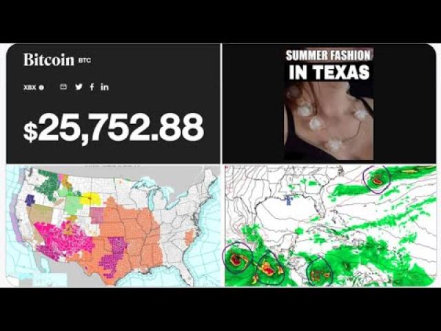 Bitcoin drops to $25K!  Strange Black Holes & UFO drones! Big Fires in California & Arizona!