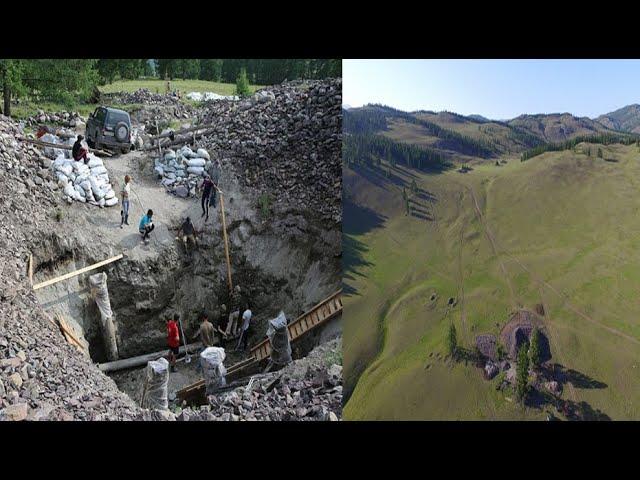 2,300 Year Old Ancient Log Cabin  Discovered In Permafrost Rebuilds Perfectly