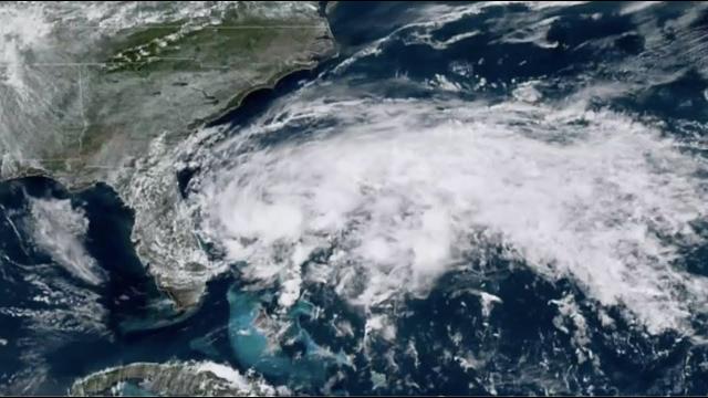 Tropical Storm Arthur seen from space