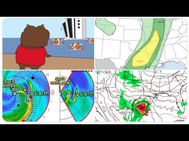 WTF? Eclipse Red Alert! April Hurricane* headed to Florida? NASA Satellite explodes over Kyiv?! +mor