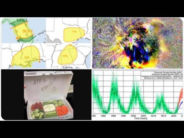 Red Alert! Wildfires & then Big Storms Monday-Wednesday for Texas & the South! STRONG SOLAR CYCLE 25
