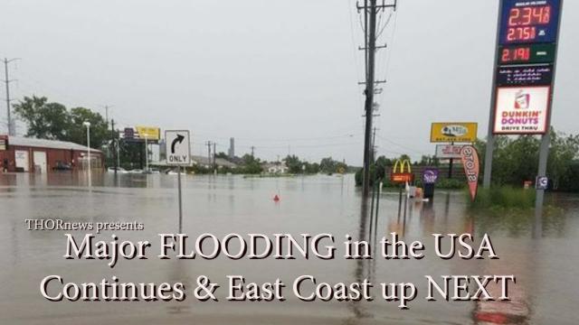 Major Flooding USA Continues & East Coast up Next