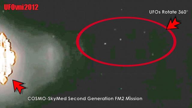 ????UFOs Rotate 360° Near COSMO-SkyMed Second Generation FM2 Mission, Jan 31, 2022