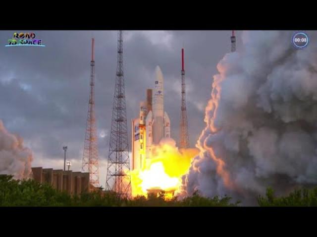 Ariane 5 rocket's first launch in nearly a year lofts comms satellites