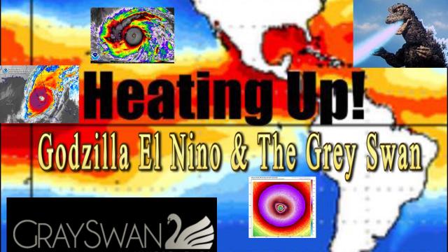 Godzilla El Nino & Grey Swan Hurricanes & Floods + WTF ?