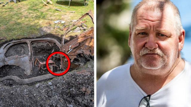 Couple Discovers Buried Car in Backyard – One Day Later, The Husband Leaves