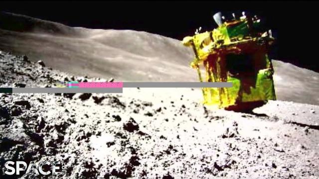 Japan’s SLIM moon lander touched down on its nose! See lunar robot imagery