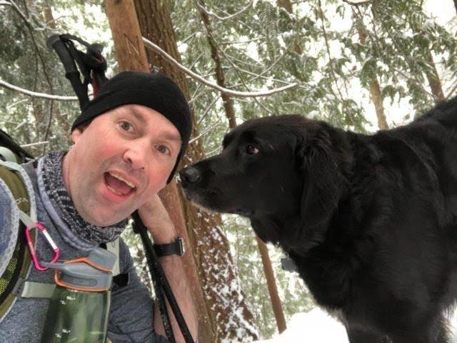 Strange Dog Joins Couple On Hike And Then They See What’s Written On His Collar