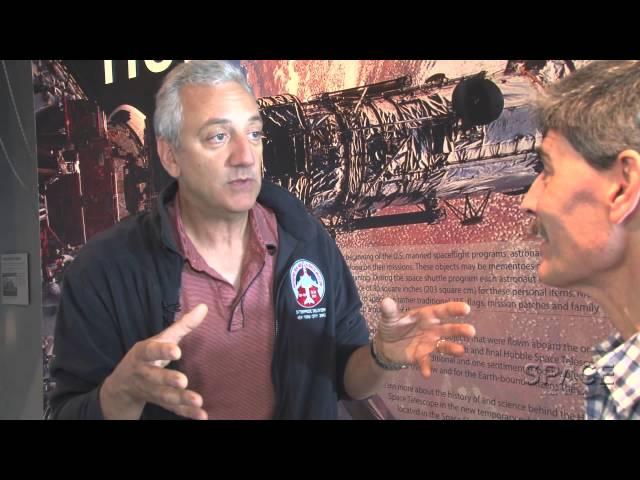 Ex-Astro Mike Massimino Previews Hubble@25 Exhibit on Intrepid | Video