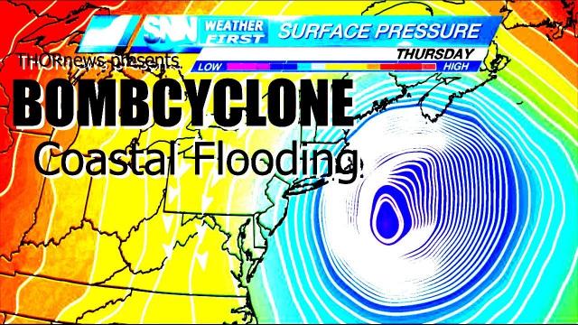 Danger! East Coast BOMBCYCLONE could cause major Coastal Flooding!
