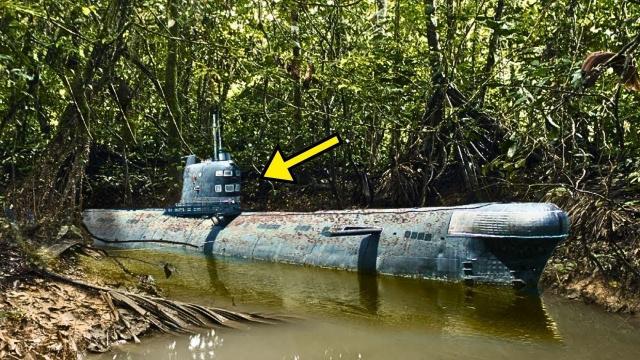 Abandoned WW2 Submarine Found In Rain Forest, Police Turn Pale When Seeing What's Inside