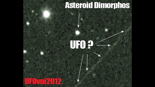 UFO ? Near DART's Impact With Asteroid Dimorphos