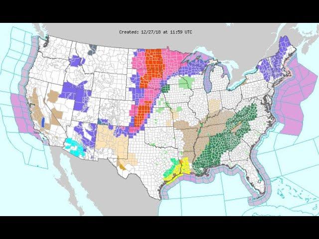 Massive STORM is already a travel nightmare for many & goes through Saturday