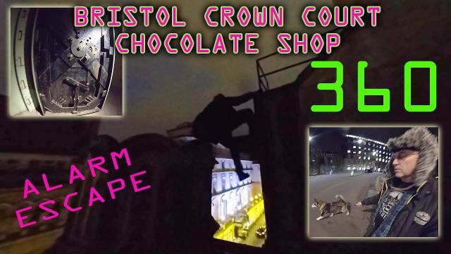360 VR ESCAPE FROM ALARM Bristol old Crown Court Tunnels and Chocolate Shop