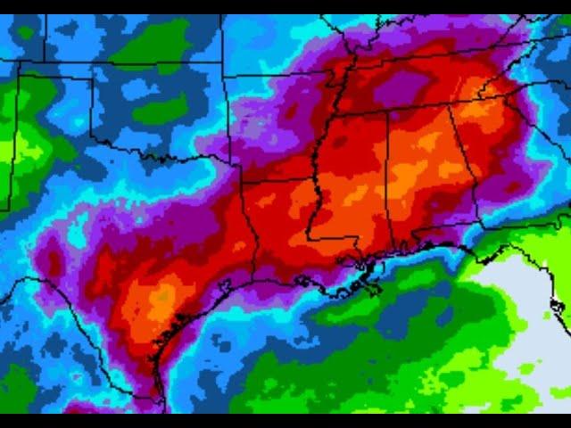 Red Alert! 15 inches of rain & Big Texas & Southern Flood possible next 72 hrs & Guatemala Volcano