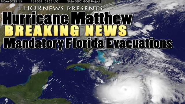 Alert! Breaking News - Hurricane Matthew - Mandatory Evacuations declared for Florida