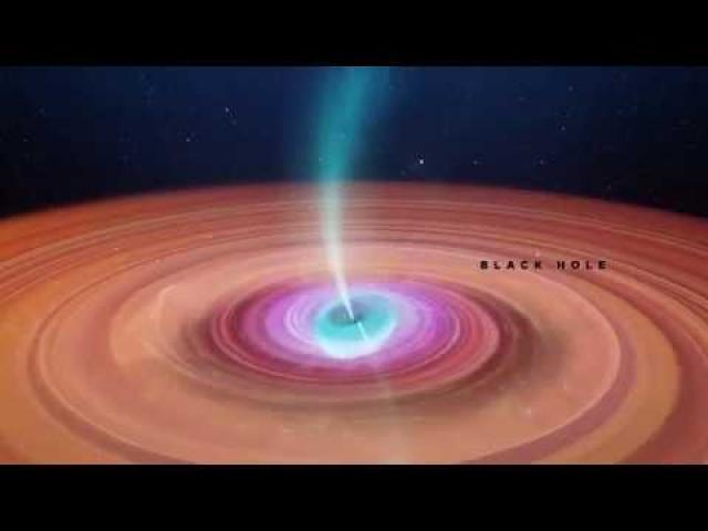 Black Hole Wobbles While Warping Space-Time - Animation