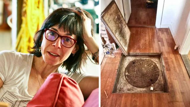 Woman Finds Manhole Under Carpet In Hallway - When She Opens It She Finds A Secret Note
