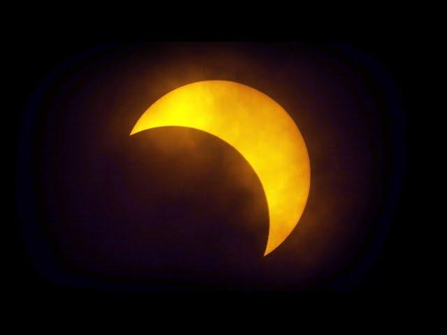 Time-lapse of the partial solar eclipse 2017