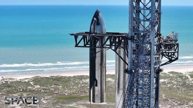 SpaceX Starship 25 stacked on Super Heavy booster 9 ahead of next flight