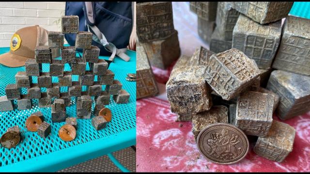 60 Mysterious peculiar cubes with sacred numerical inscriptions found in Coventry river
